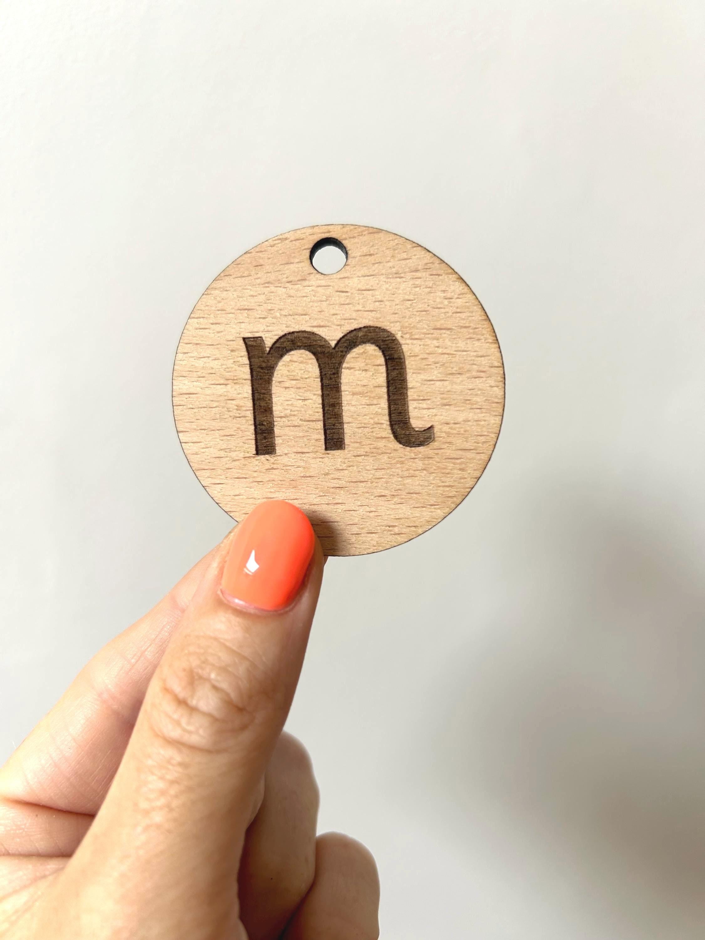Wooden Alphabet Discs