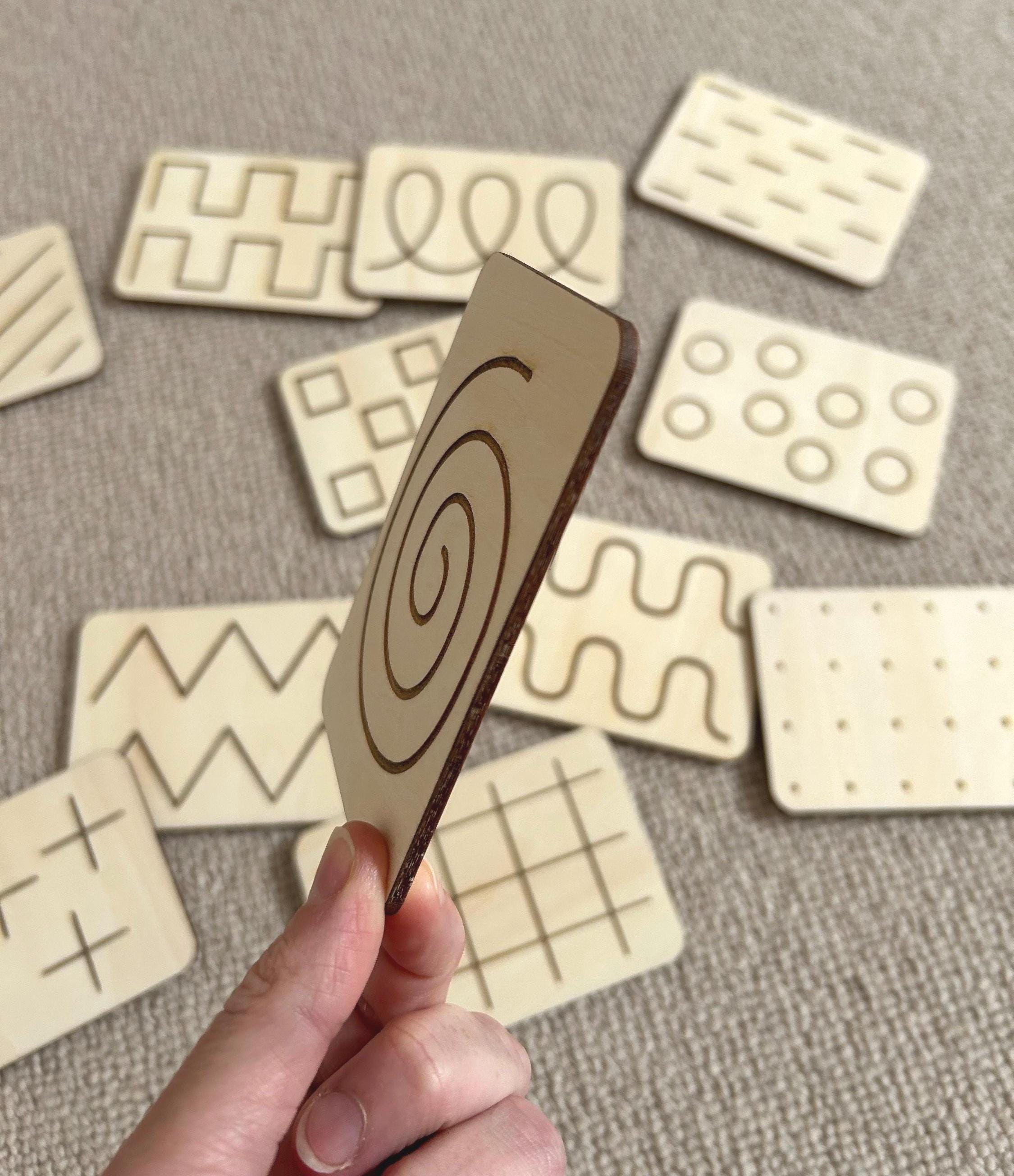 Wooden Mark Making Discs: Early Writing Skills