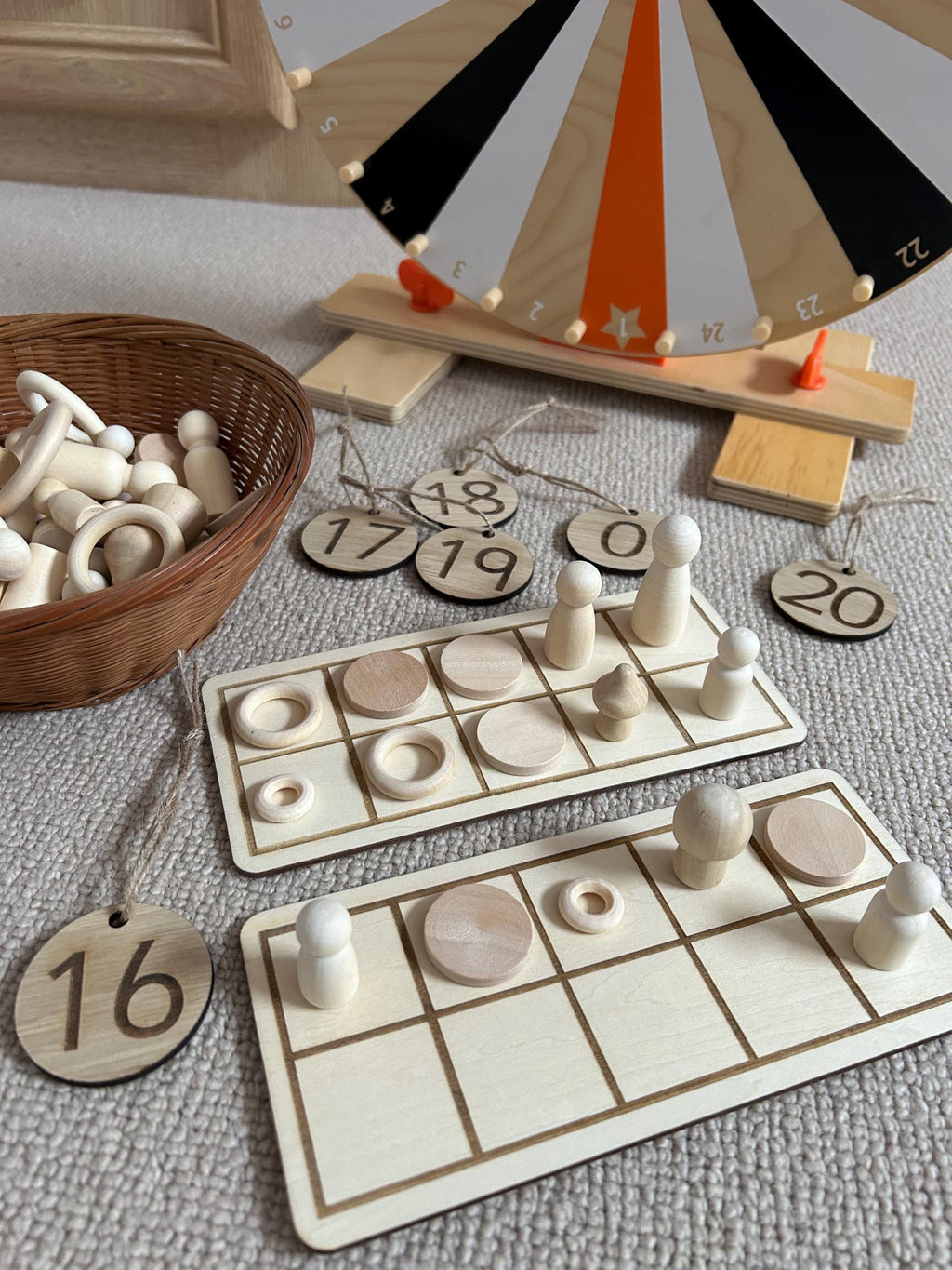 Wooden Ten Frames - Pack of 5