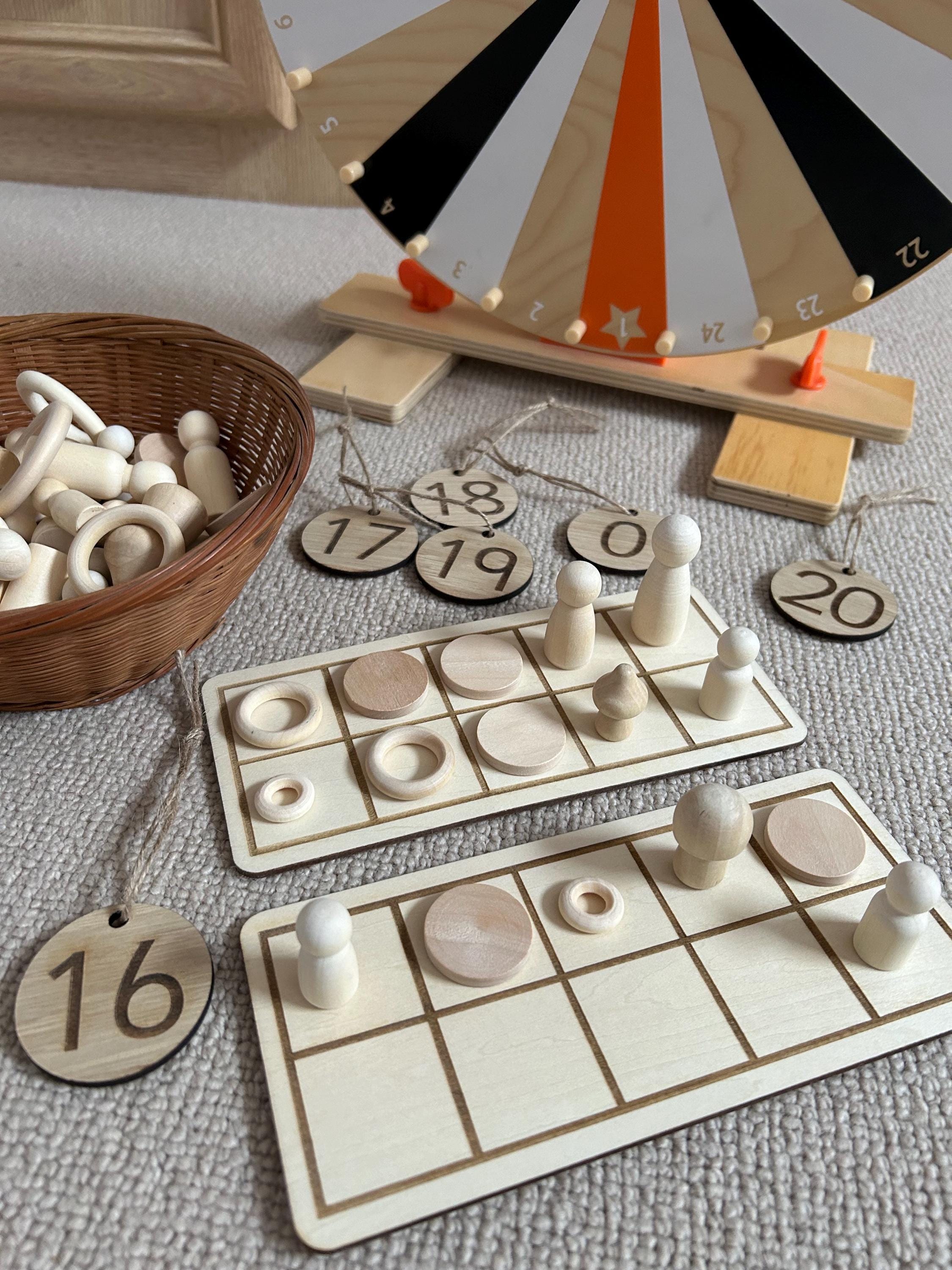 Wooden Ten Frames - Pack of 5