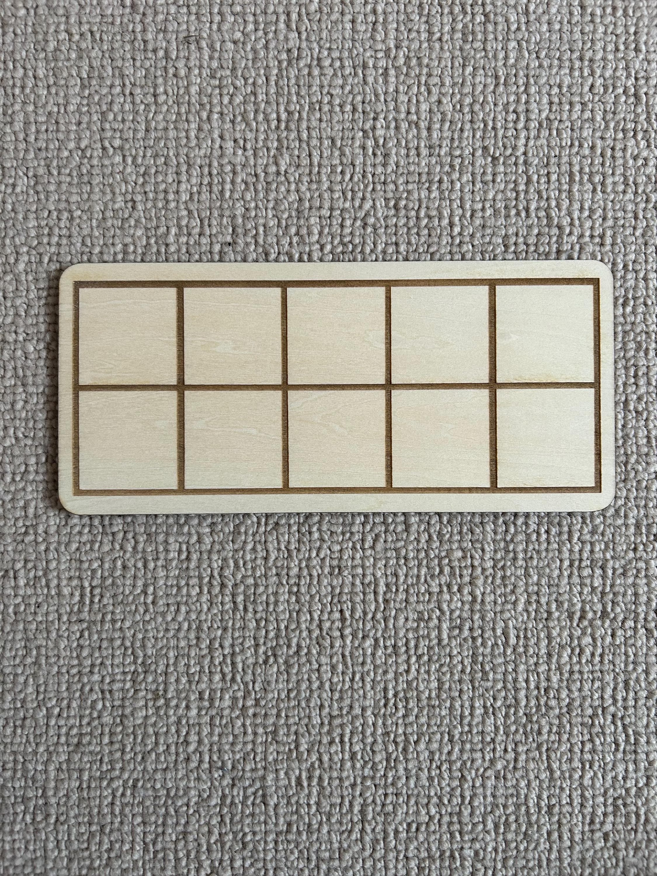 Wooden Ten Frames - Pack of 5