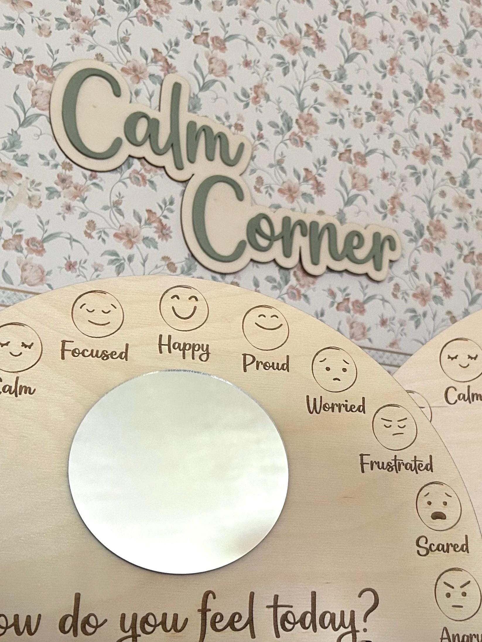 Calm Corner Sign - Wooden Sign for Bedroom or School