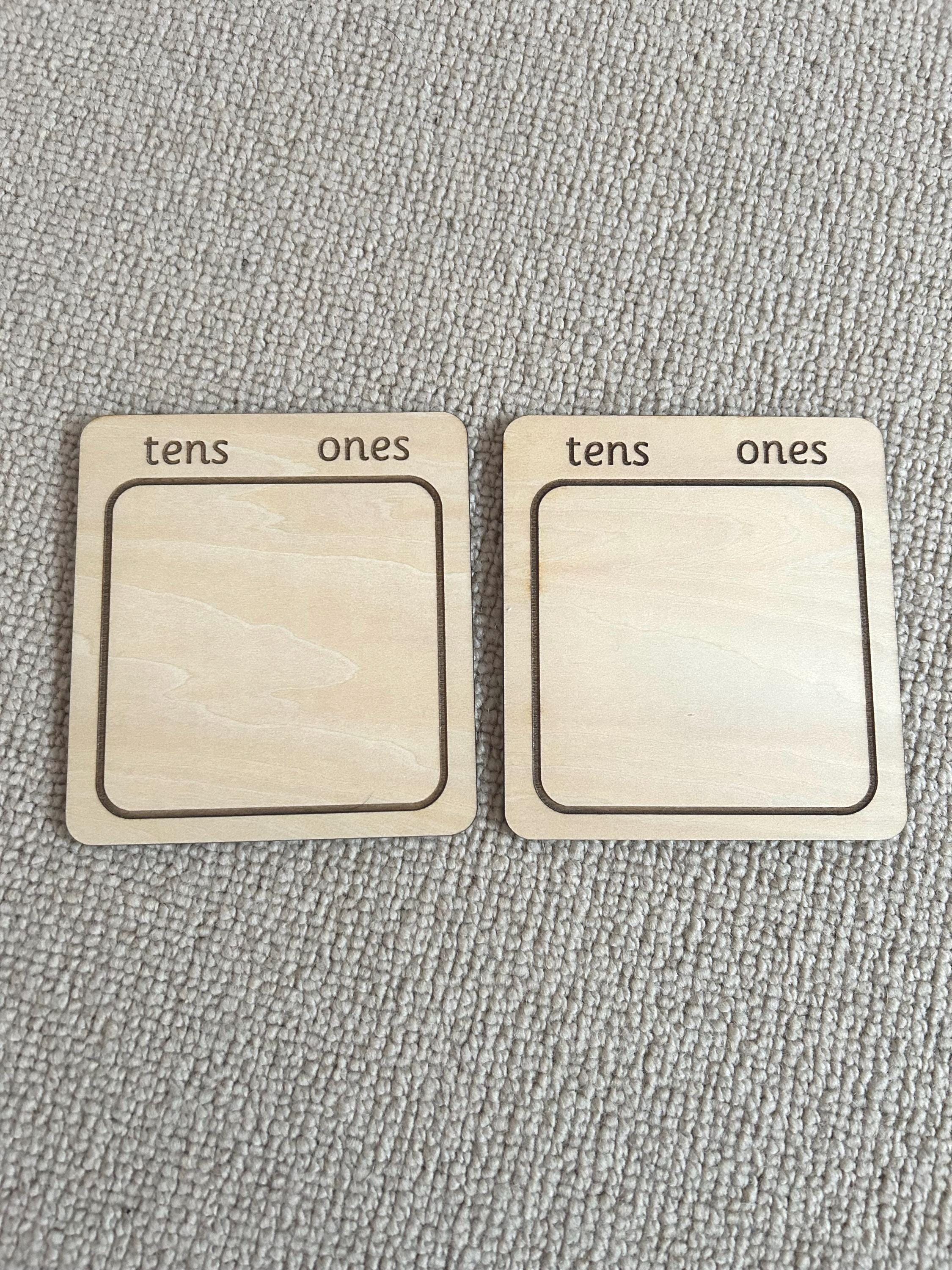 Wooden Place Value Set - Wooden Number Cards - Inequality Symbols