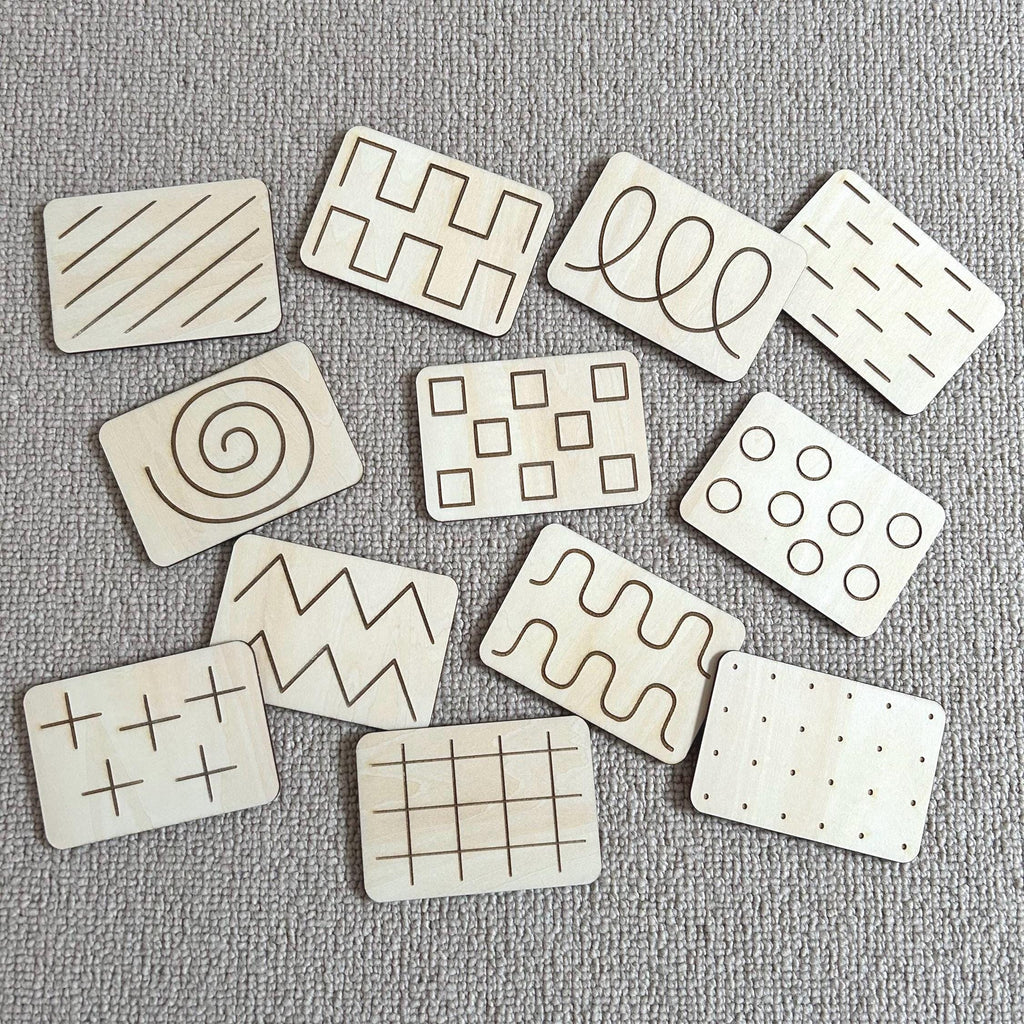 Wooden Mark Making Discs: Early Writing Skills