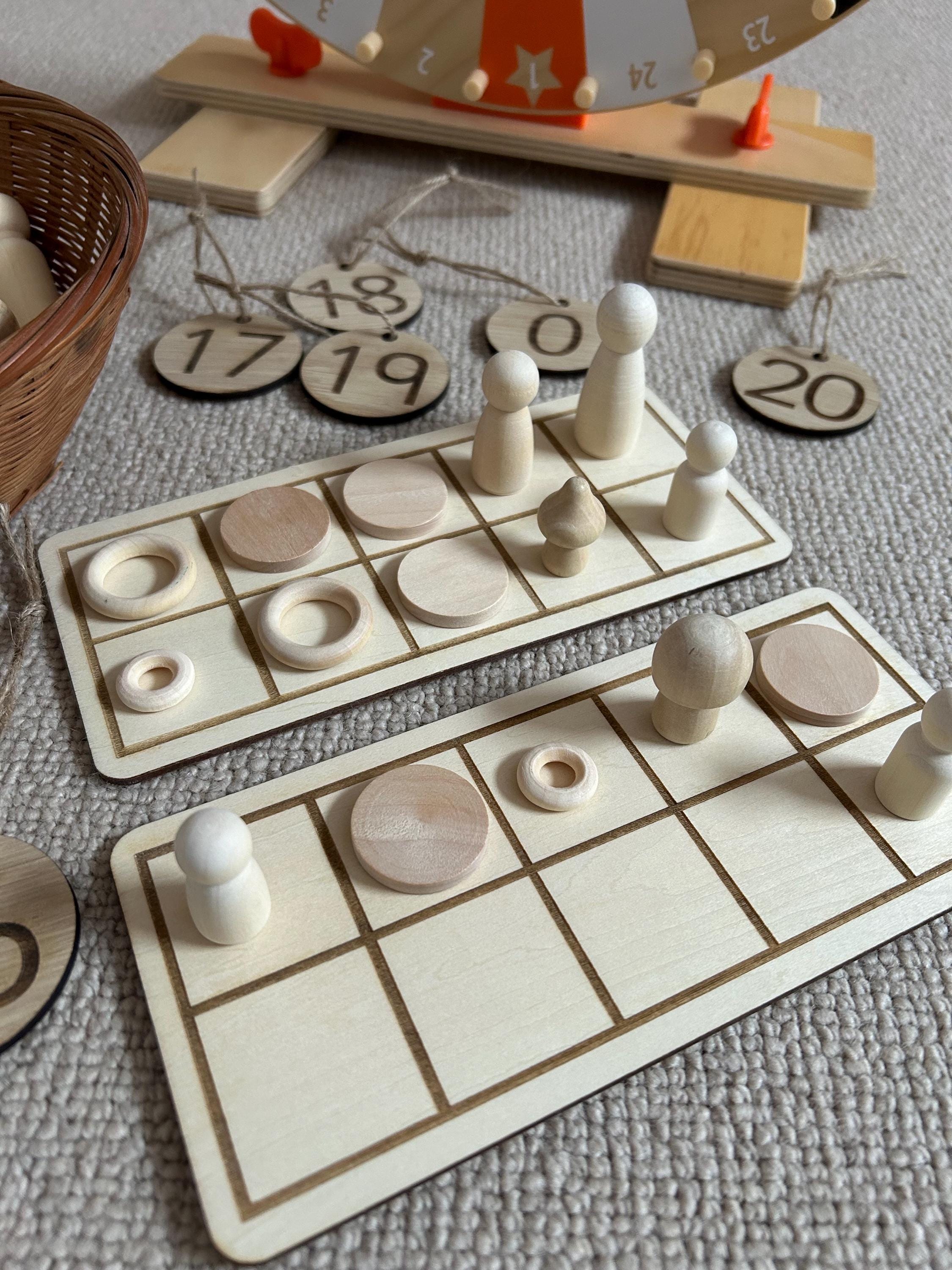 Wooden Ten Frames - Pack of 5
