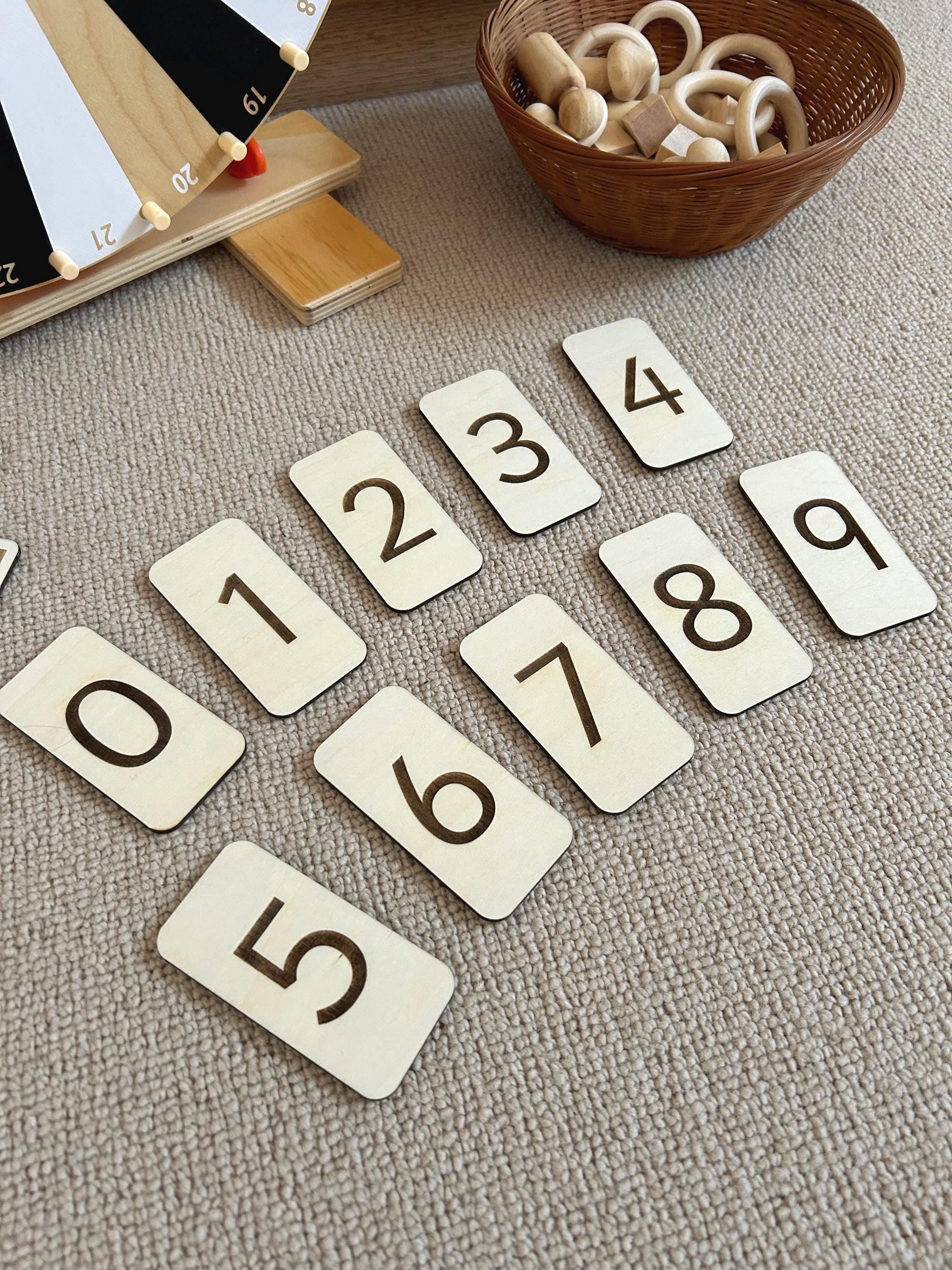 Wooden Place Value Set - Wooden Number Cards - Inequality Symbols
