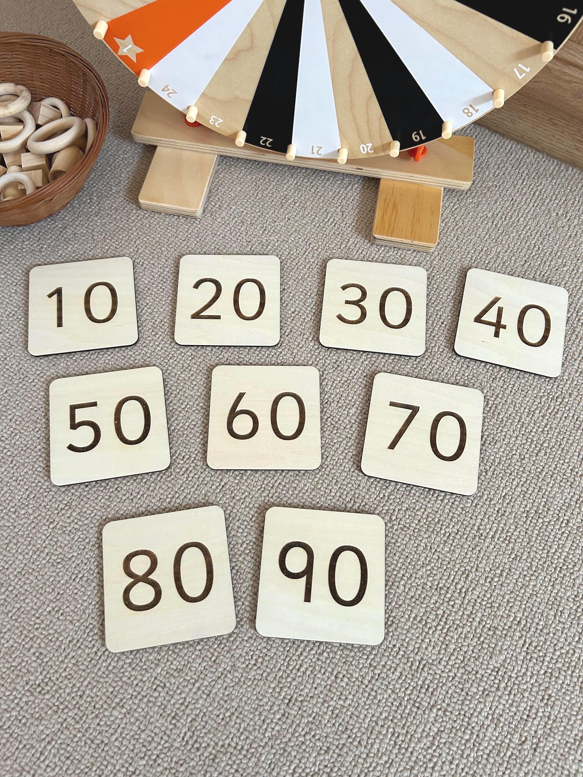 Wooden Place Value Set - Wooden Number Cards - Inequality Symbols
